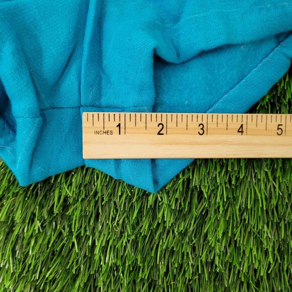 Vintage 80s MOD Gym Shorts Womens Large Blue White Trim USA - Picture 9 of 12